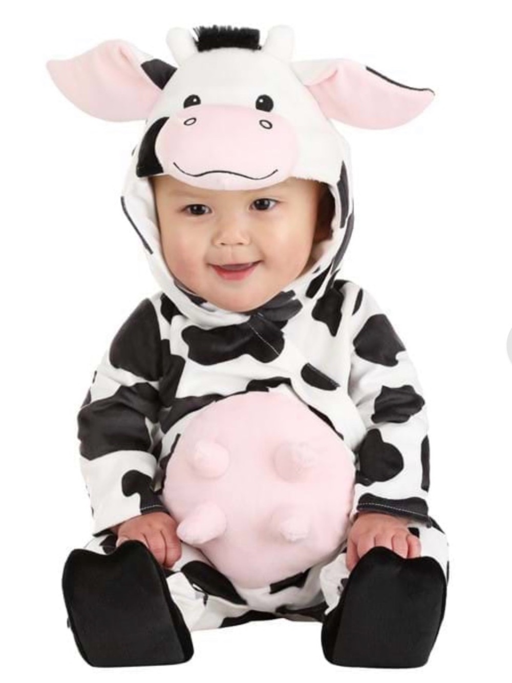 Halloween.com Infant Cow Costume Romper.
Size 9-12 months.